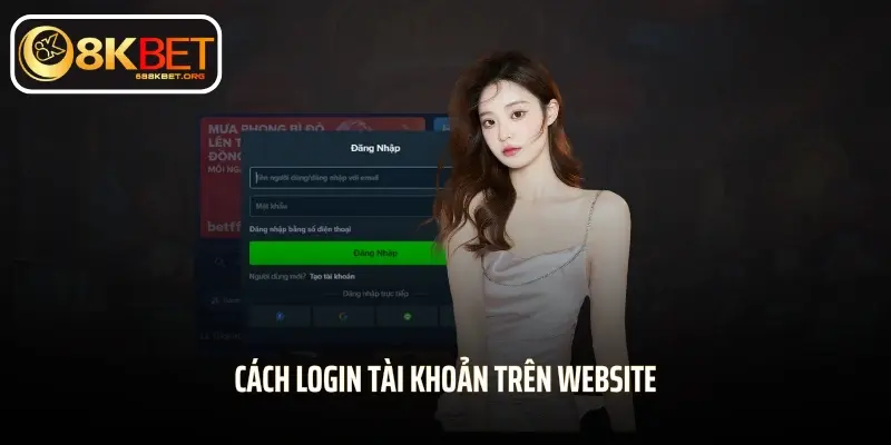 Cách login tài khoản trên website